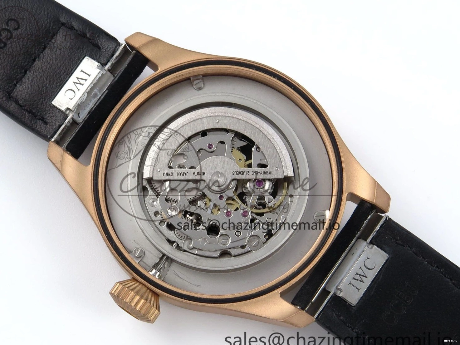 MIROTIME 0410 Affordable Big Pilot IW329703 M+F 1:1 Best Edition Black Dial on Black Nylon Strap MY 7004